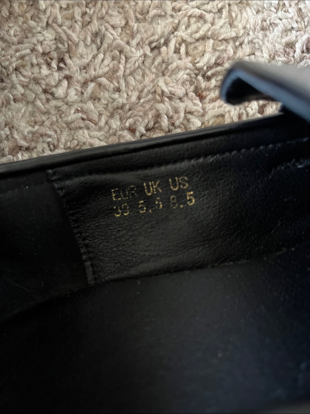 Black Leather Penny Loafers for Women - Picture 3 of 4